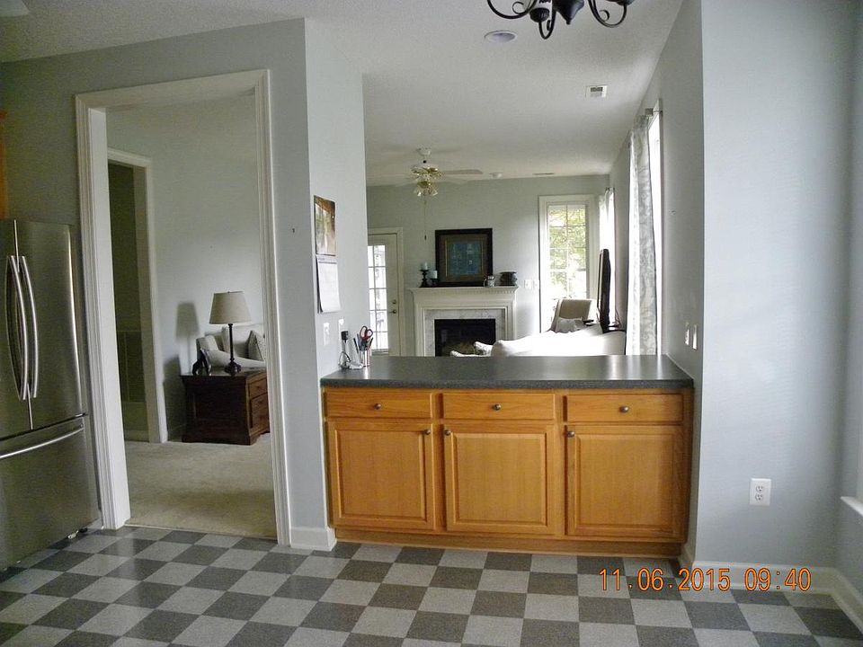View from kitchen to family room