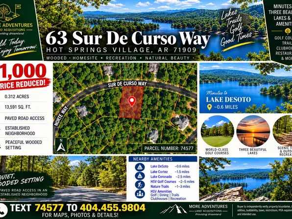 S De Curso Way, Hot Springs Village, AR 71909