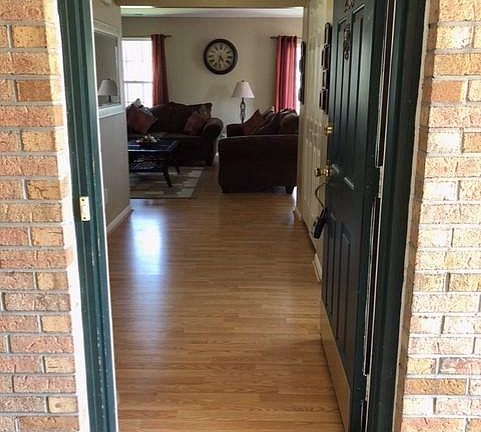 Spacious Front Entrance Foyer to Living Room