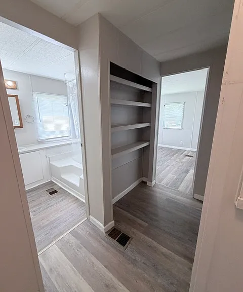 Hall shelving