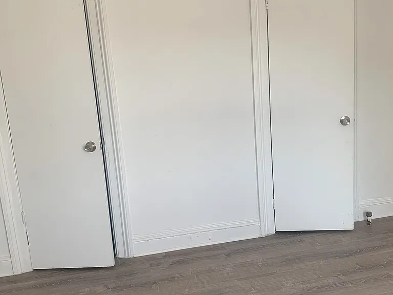 Double closets in master bedroom