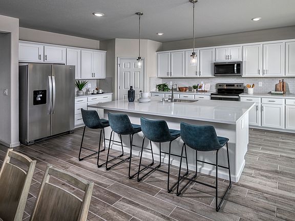 Kitchen in the 5025 floorplan at a Meritage Homes community in Antioch, CA.