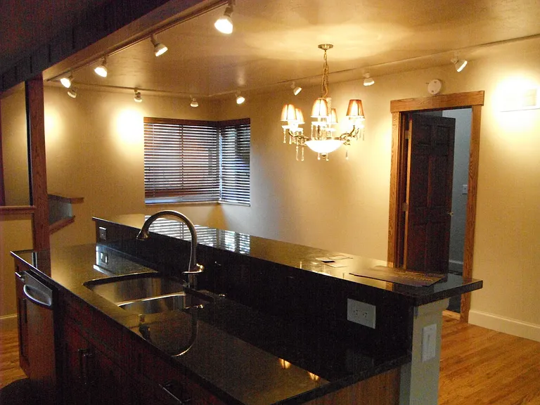 Kitchen Island and Dining Room