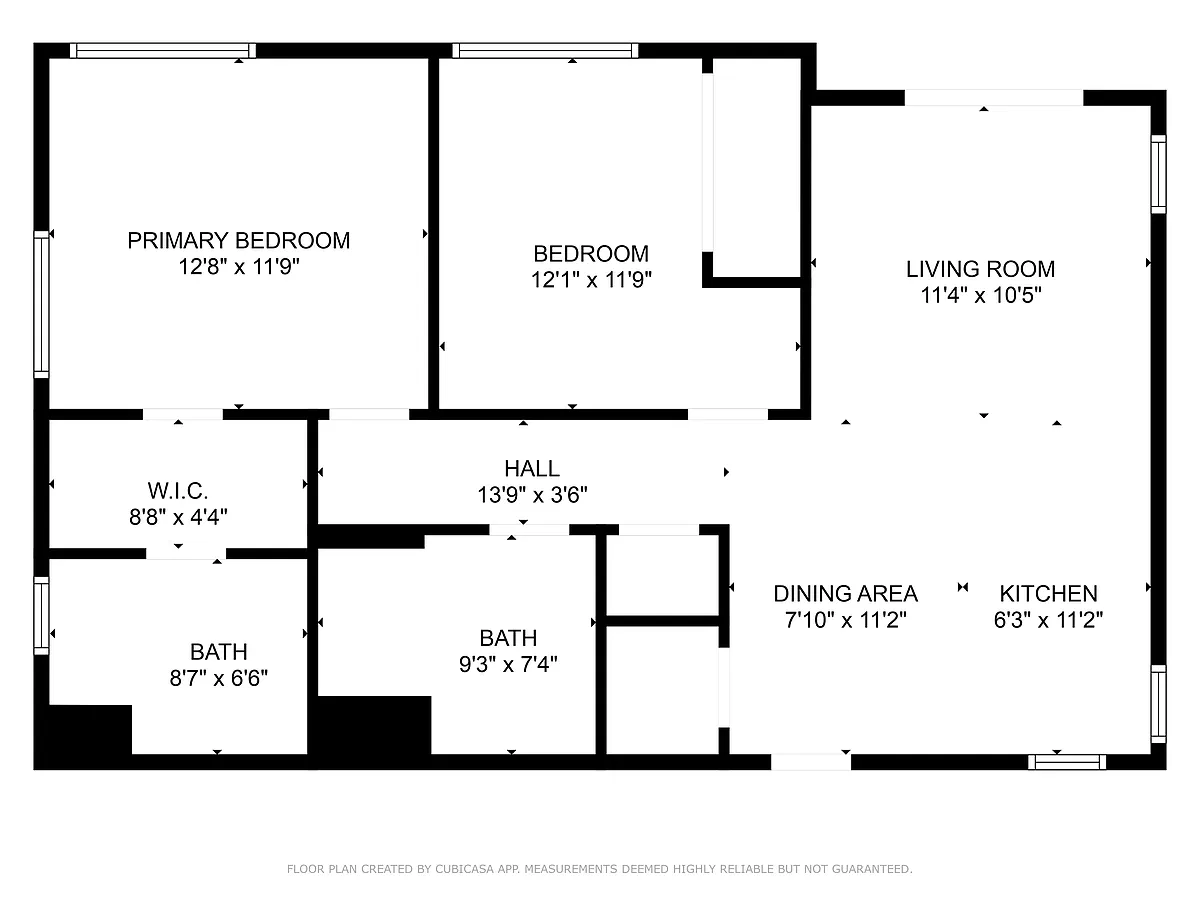 Floor plan Two Bed Back
