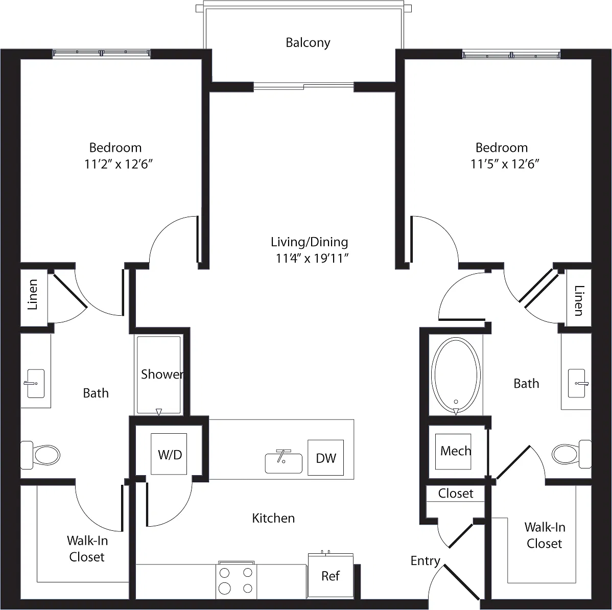 Floor plan Tom Collins