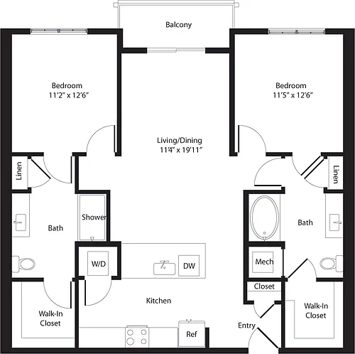 Floor plan Tom Collins