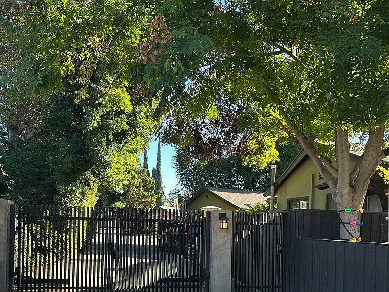 Enter the property through a private gate