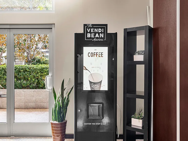 Coffee machine at 1600 Vine in Hollywood, CA.