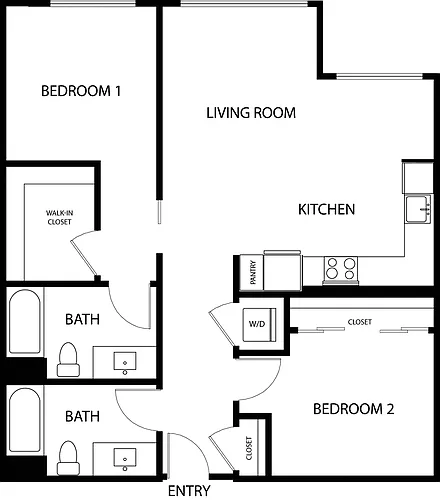 Floor plan 2.2.10 No Balcony