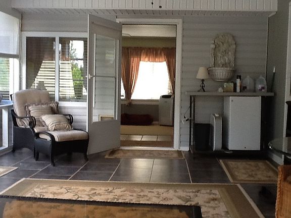 Screened back porch