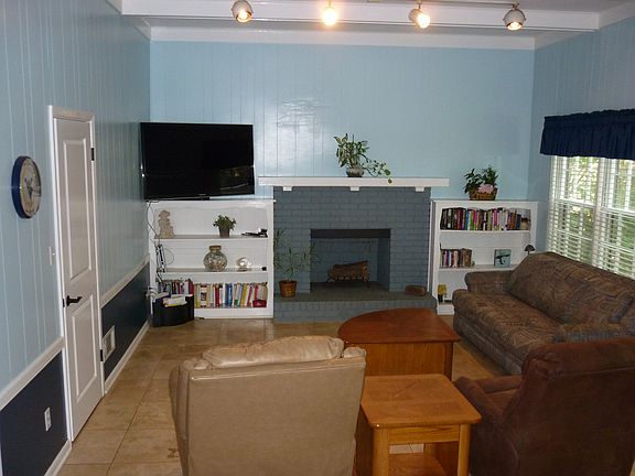 Fireside family room