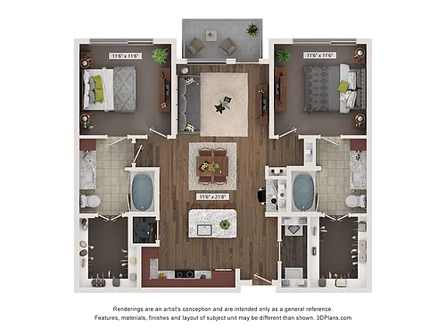 Floor plan B21