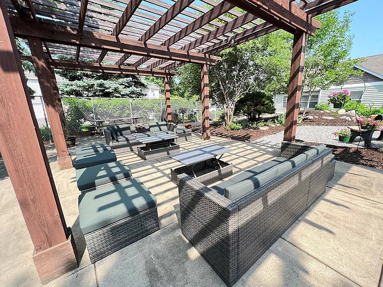 Shaded Outdoor Lounge