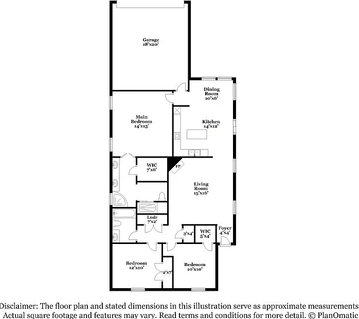 3 bed, 2.0 bath, 1299 sqft, $1,785 — Photo 2