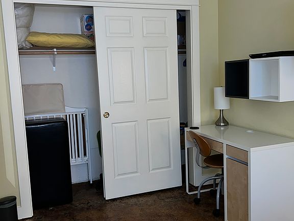big closets, larger bedroom in the back