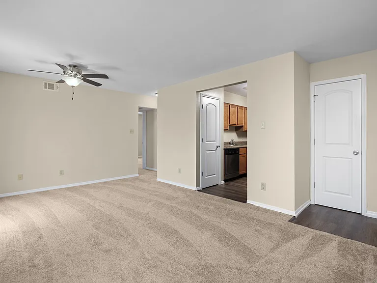 Deerfield Apartments | 2 Bedroom Remodel | Living & Dining Space Deerfield Apartments | 2 Bedroom Remodel | Living & Dining Space