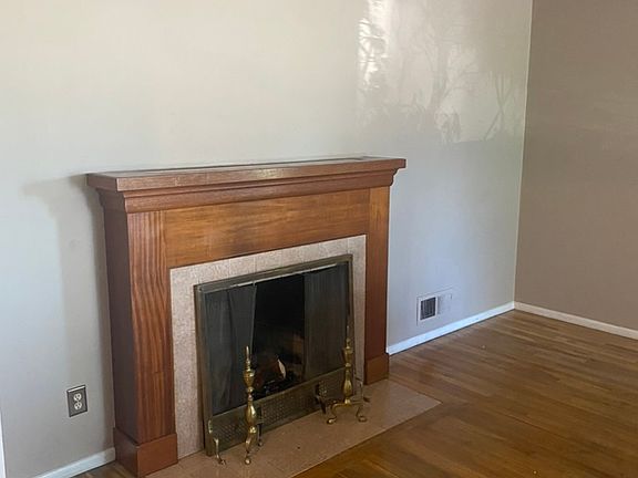 Beautiful wood burning fireplace