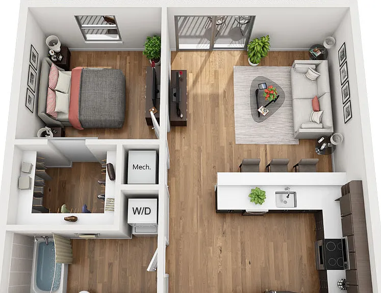 A4c floor plan La Plaza Village