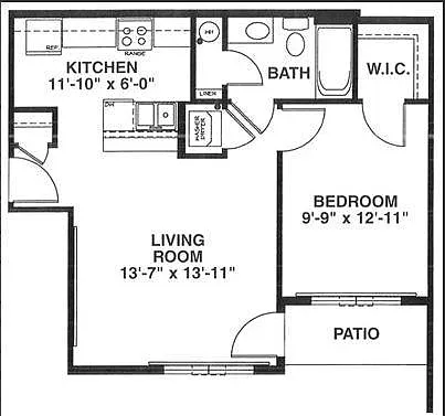 1 bed, 626 sqft, $1,175 — Photo 2