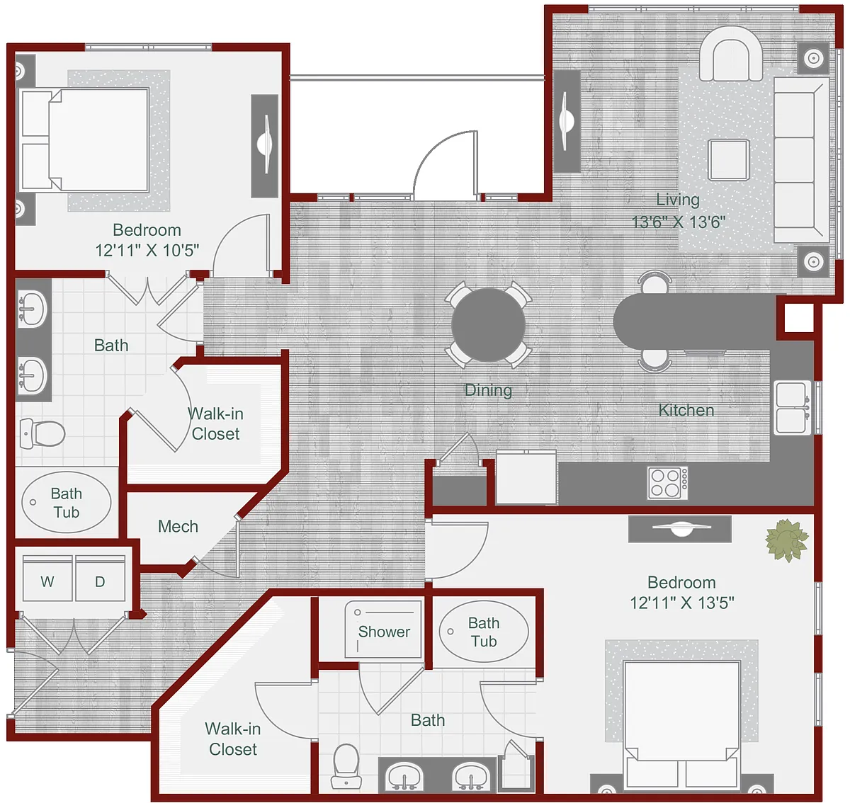 Floor plan B2-3