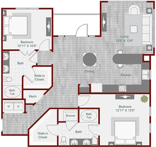 Floor plan B2-3