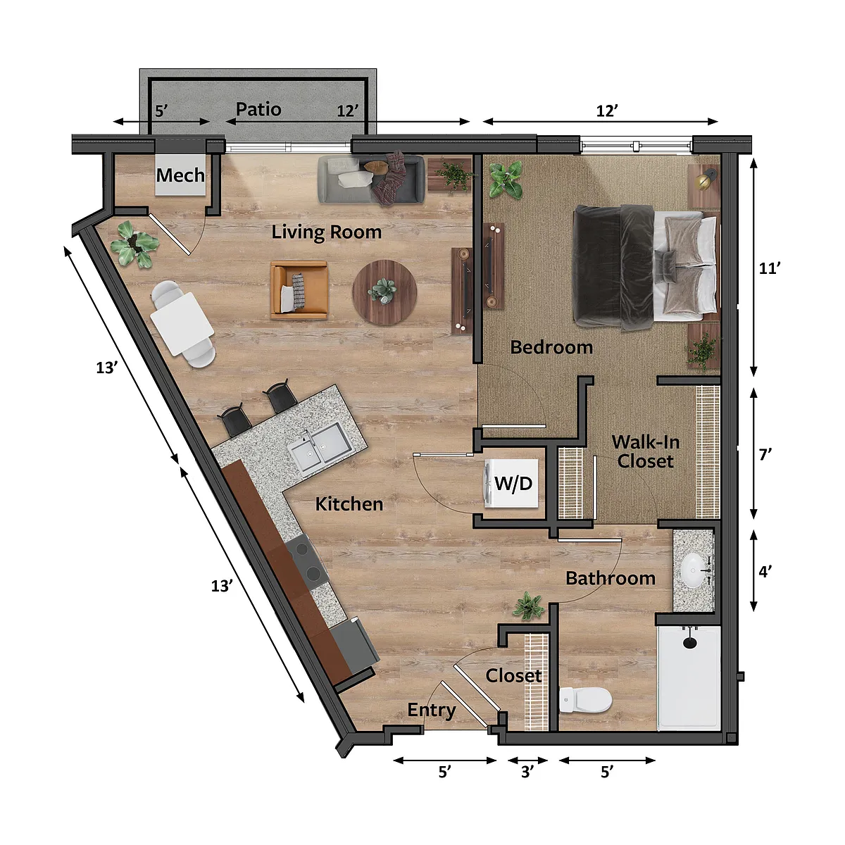 Floor plan Golden Rod (A5)