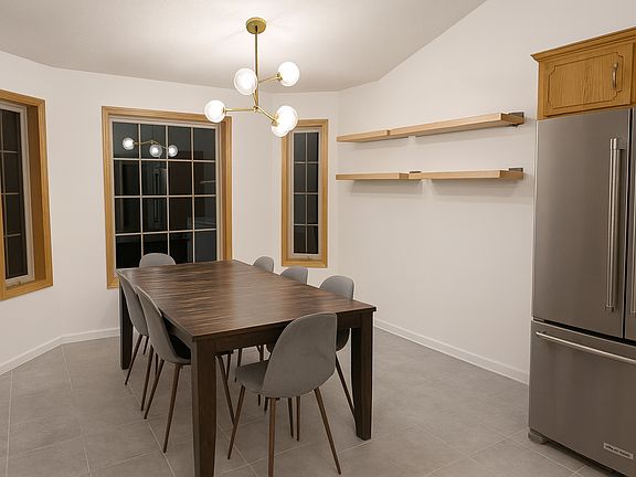 Dining Room and open shelving