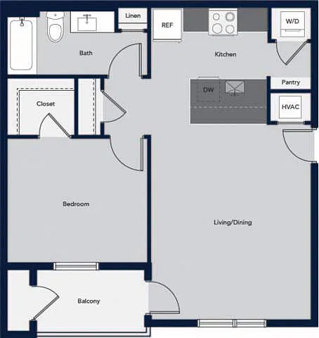 Floor plan One Bedroom