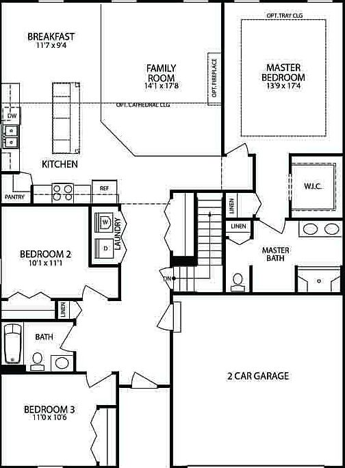 Elevation B - 1st Floor