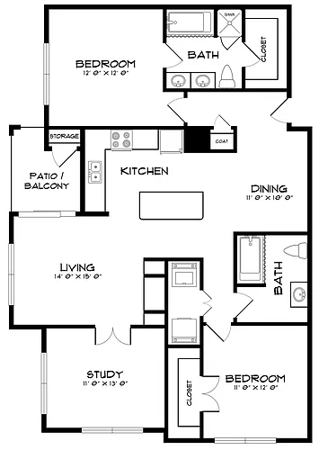 Floor plan The Willamette
