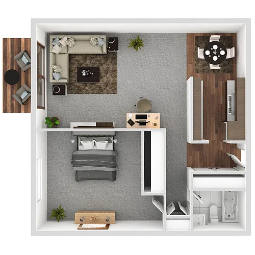Floor plan 1 Bedroom