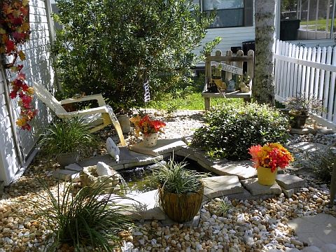 Relaxing water feature