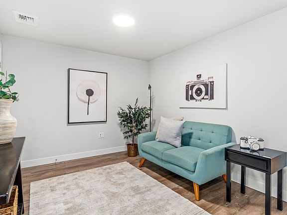 Living room staged