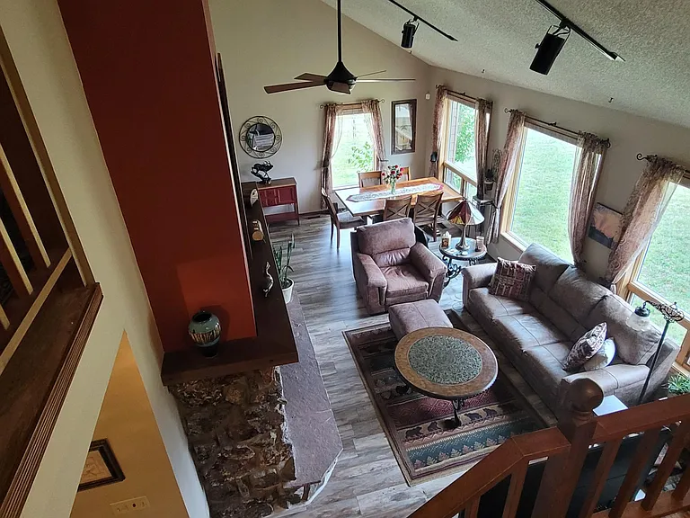 Open dining/living room.