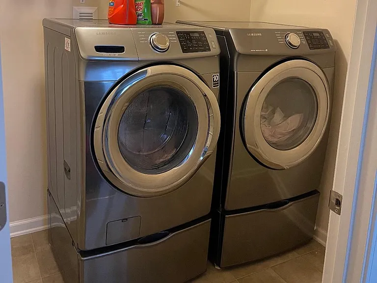 High end washer dryer in home