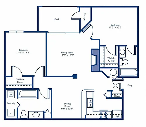 Floor plan B3 Renovated