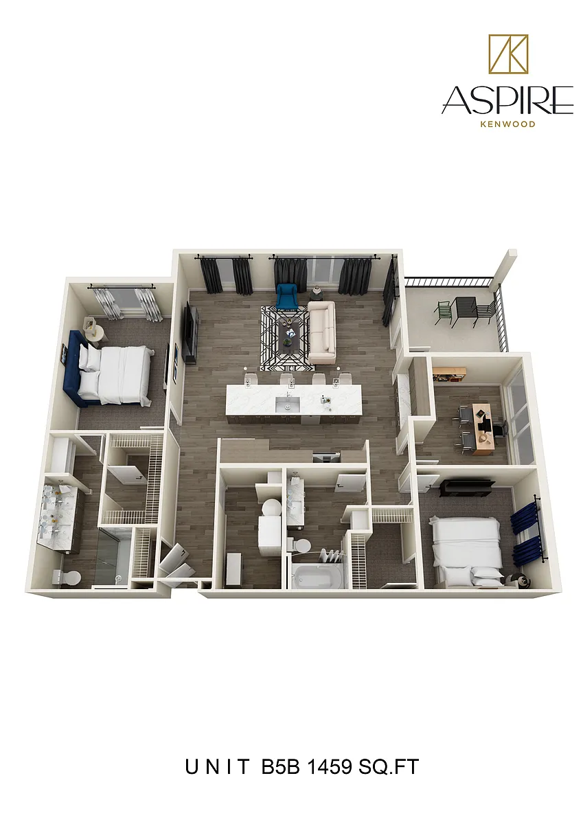 Floor plan Two Bedroom
