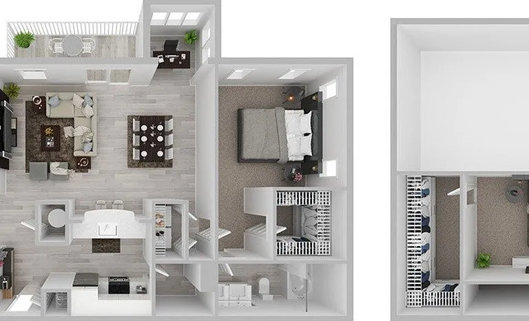 2 Bedroom | 2 Bath | 1539 SF 2 Bedroom | 2 Bath | 1539 SF