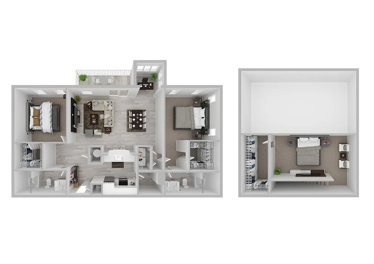 Floor plan Piedmont with Loft