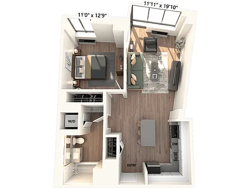 Floor plan A6-Renovated