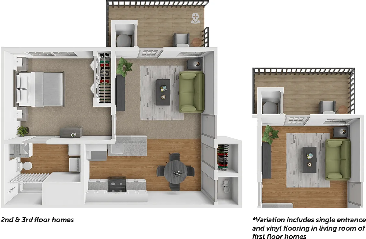 Floor plan One Bedroom