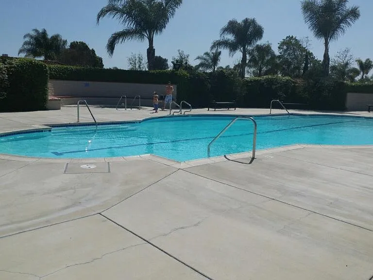 One of two swimming pools