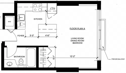 Floor plan Bachelor A