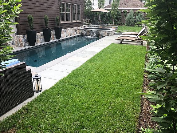 Pool & Spa with Waterfall