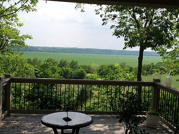 View from covered deck.  