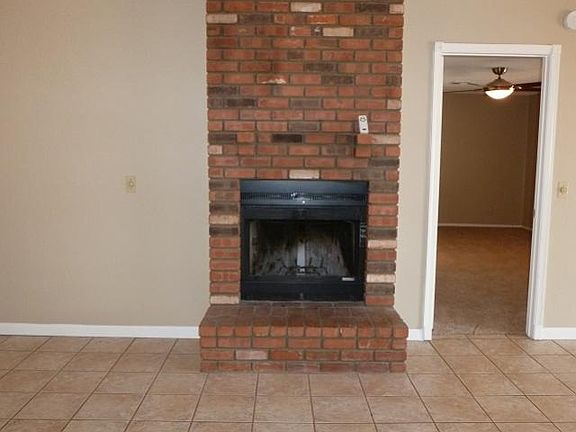 Wood burning fireplace