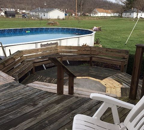 Unique circular patio