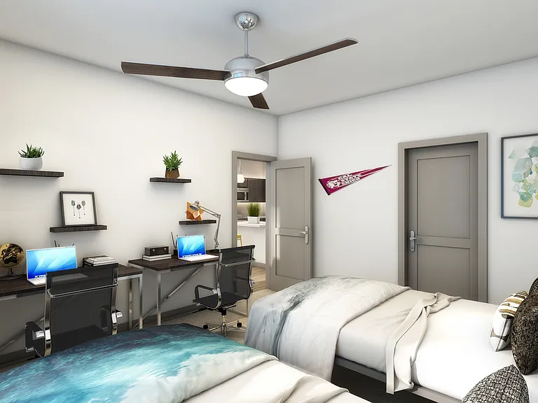 Shared bedroom rendering
