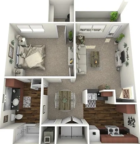 1 | 1 Bathroom | 757 sq. ft. 1 | 1 Bathroom | 757 sq. ft.