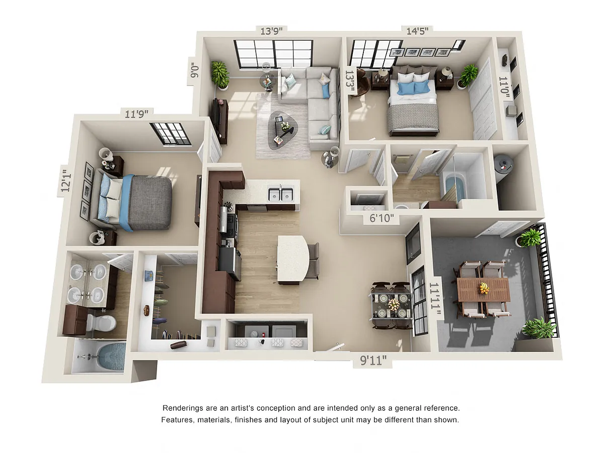 Floor plan B1